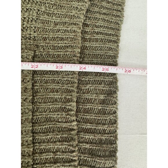 Vintage Planet Gold Womens Medium Olive Green Cowl Neck Sweater Y2K Indie Grunge - Picture 6 of 6